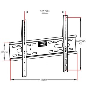 Uchwyt ART AR-33 do TV 26-60 cali Czarny