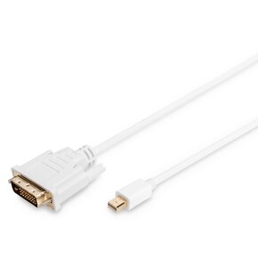 Kabel Mini DisplayPort - DVI-D Dual Link ASSMANN AK-340305-020-W 2 m