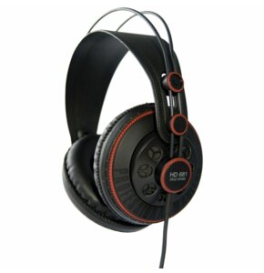Słuchawki nauszne SUPERLUX HD681 Czarno-czerwony