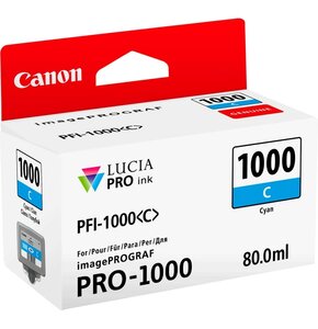 Tusz CANON PFI-1000 C Błękitny 80 ml 0547C001