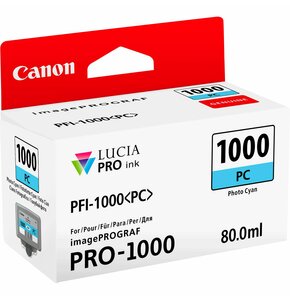 Tusz CANON PFI-1000 PC Błękitny 80 ml 0550C001