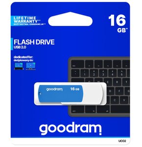 Pendrive GOODRAM UCO2 USB 2.0 16GB Niebiesko-biały