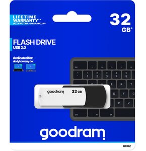 Pendrive GOODRAM UCO2 USB 2.0 32GB Czarno-biały