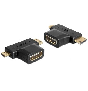 Adapter HDMI - Micro HDMI - Mini HDMI DELOCK