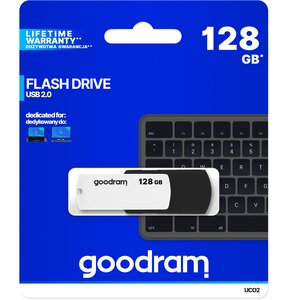 Pendrive GOODRAM UCO2 USB 2.0 128GB Czarno-biały