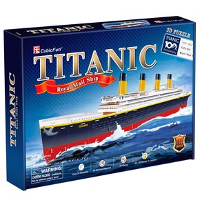 Puzzle 3D CUBIC FUN Statki Titanic Duży T4011H (113 elementów)