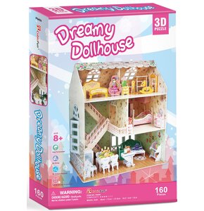 Puzzle 3D CUBICFUN Dreamy Domek Dla Lalek P645H (160 elementów)