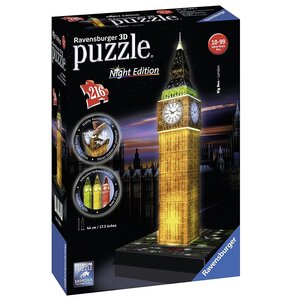 Puzzle 3D RAVENSBURGER Big Ben Nocą (216 elementów)