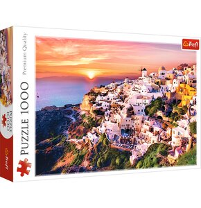 Puzzle TREFL Premium Quality Zachód słońca nad Santorini 10435 (1000 elementów)