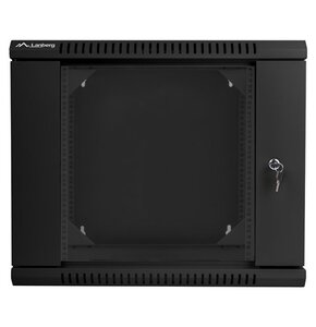 Szafa RACK LANBERG 19" 9U WF02-6609-10B 600 x 600 mm, Wisząca Czarny