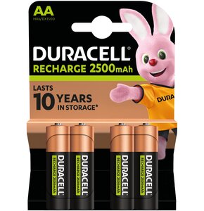 Akumulatorki AA 2500 mAh DURACELL (4 szt.)