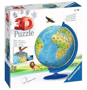 Puzzle 3D RAVENSBURGER Kula: Dziecinny globus 12338 (180 elementów)