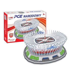 Puzzle 3D CUBIC FUN Budowle Świata Stadion PGE Narodowy MC249H (105 elementów)