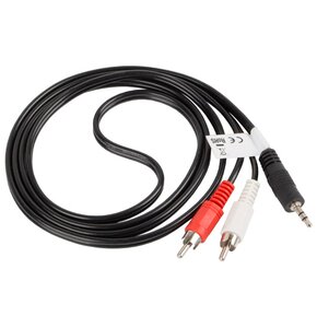 Kabel MiniJack 3.5 mm - 2x RCA LANBERG 1.5 m