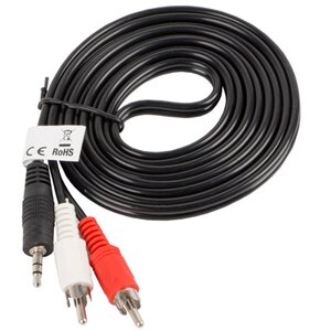 Kabel MiniJack 3.5 mm - 2x RCA LANBERG 2 m