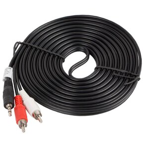 Kabel MiniJack 3.5 mm - 2x RCA LANBERG 5 m
