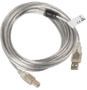 Kabel USB-A - USB-B LANBERG CA-USBA-12CC-0050-TR 5 m