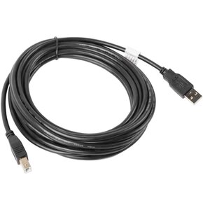 Kabel USB-A - USB-B LANBERG CA-USBA-10CC-0050-BK 5 m