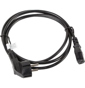 Kabel zasilający Schuko (kątowy) - IEC 320 C13 LANBERG 1.8 m