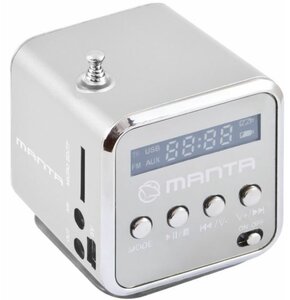 Radio MANTA Cube MM420 Srebrny