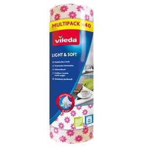 Ściereczka VILEDA Light&Soft (40 sztuk)