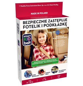 Pas bezpieczeństwa dla dzieci SMART KID BELT zamiast fotelika i podkładki 15 - 36 kg