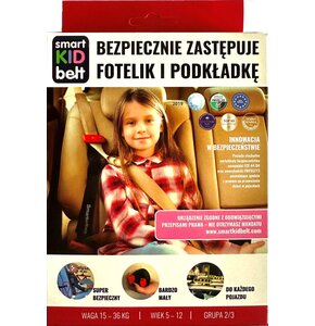 Pas bezpieczeństwa dla dzieci SMART KID BELT zamiast fotelika i podkładki 15 - 36 kg