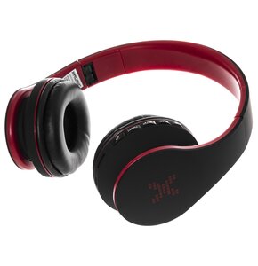 Słuchawki nauszne XMUSIC BTH101R Czarno-czerwony