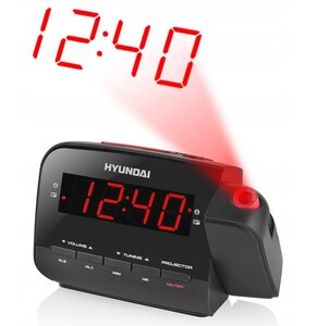 Radiobudzik HYUNDAI RAC481PLL Projektor Czarno-czerwony