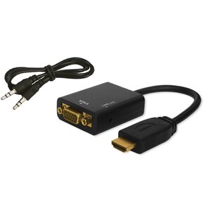 Adapter HDMI - VGA/Jack SAVIO 0.5 m