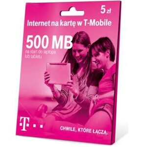 Pakiet startowy T-MOBILE Internet na kartę 500 MB 5zł