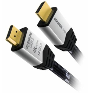 Kabel HDMI - HDMI 4K GOLDENLINE V2.0B 2.5 m