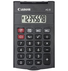 Kalkulator CANON AS-8 Zasilanie bateryjne, 1 pamięć