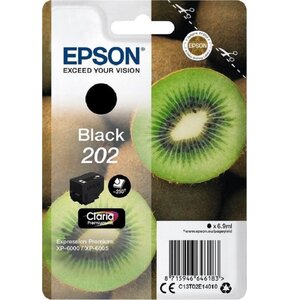 Tusz EPSON 202 Czarny 6.9 ml C13T02E14010