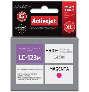 Tusz ACTIVEJET do Brother LC-123M / LC-121M Purpurowy 14.5 ml AB-123MR