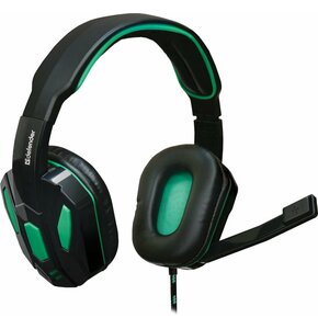 Słuchawki DEFENDER Warhead G-275 Czarno-zielony