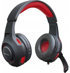 Słuchawki DEFENDER Warhead G-450 Czarno-czerwony + Gra