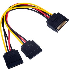 Kabel 2x SATA - SATA AKYGA AK-CA-31 0.15 m