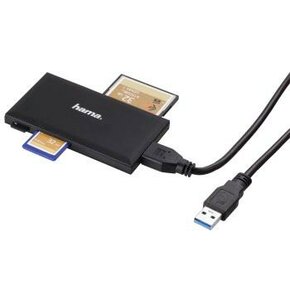 Czytnik Kart HAMA USB 3.0 SD/mSD/CF/MS Czarny
