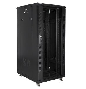Szafa RACK LANBERG 19" 27U FF01-6827-12B 600 x 800 mm, Stojąca Czarny