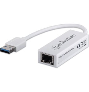 Karta sieciowa MANHATTAN Fast Ethernet USB-A, Zewnętrzna