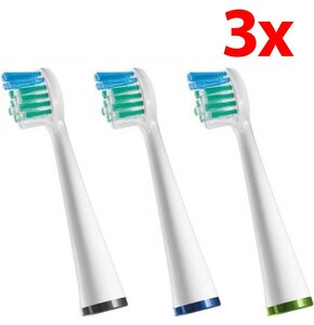 Oryginalna końcówka szczoteczki WATERPIK Sensonic Compact Mini Brush Heads SRSB-3 (3 sztuki) (Delikatne włosie)