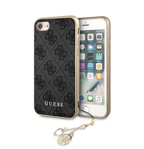 Etui GUESS 4G Charms Collection do Apple iPhone 7/8/SE 2020/2022 Szary