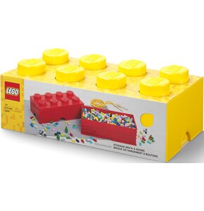 Pojemnik na LEGO klocek Brick 8 Żółty 40041732