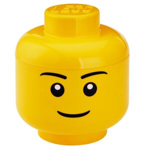Pojemnik na LEGO mała głowa Chłopiec Żółty 40311724