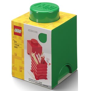Pojemnik na LEGO klocek Brick 1 Zielony 40011734