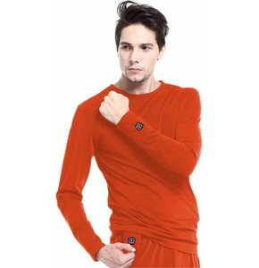 Podgrzewana bluza GLOVII GJ1RL (rozmiar L) Pomarańczowy
