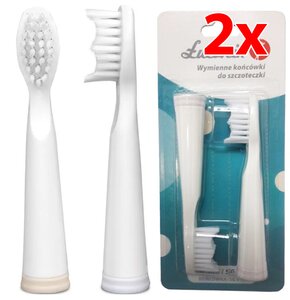Oryginalna końcówka szczoteczki ŁUCZNIK SG-010 (2 szt.) (Delikatna dla zębów)