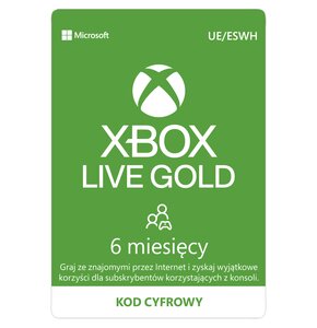 Kod aktywacyjny MICROSOFT Xbox Live Gold 6 miesięcy