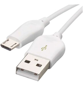 Kabel USB - Micro USB B EMOS SM7004W Quick Charge 1 m Biały